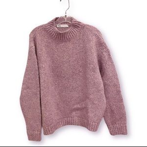 Zara Oversized Cable-Knit Sweater